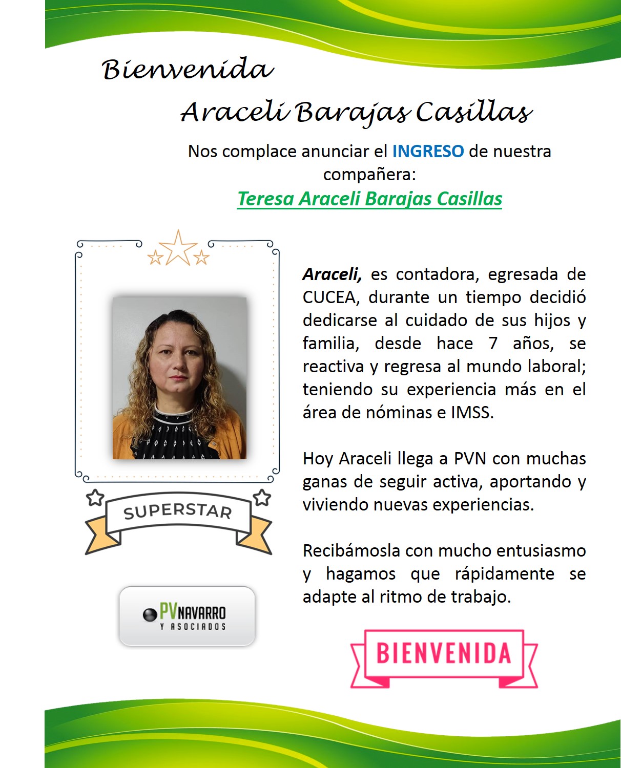 Bienvenida Araceli