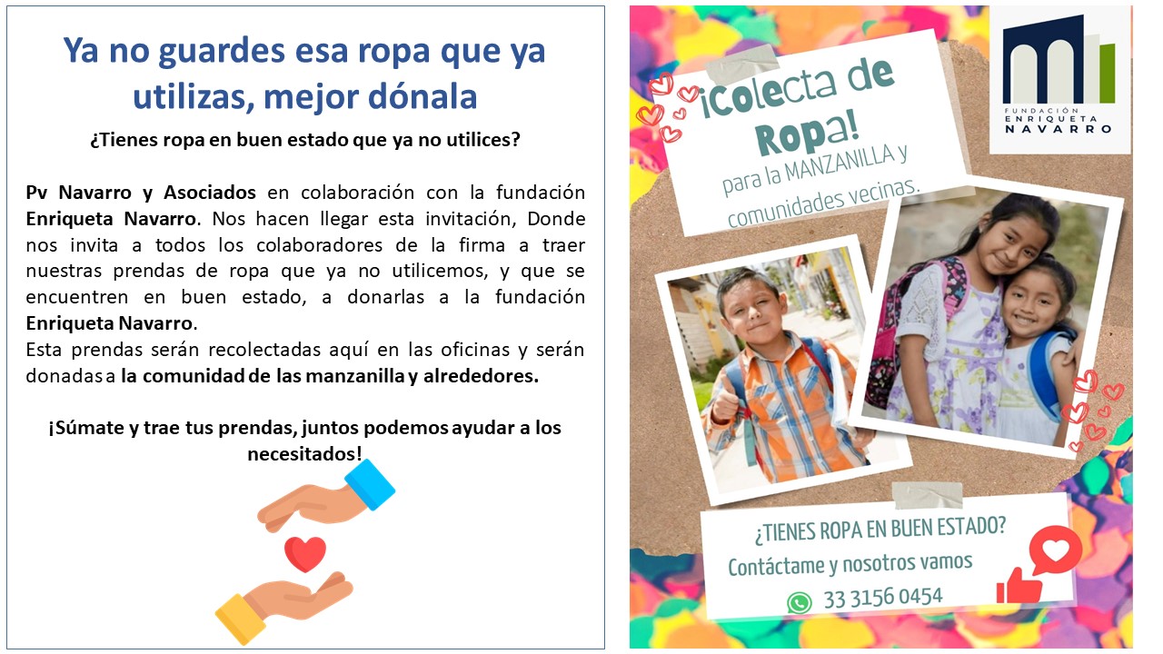 Dona esas prendas que ya no utilices