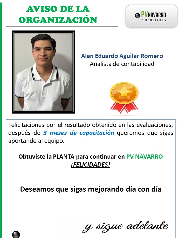 Planta otorgada Alan Eduardo